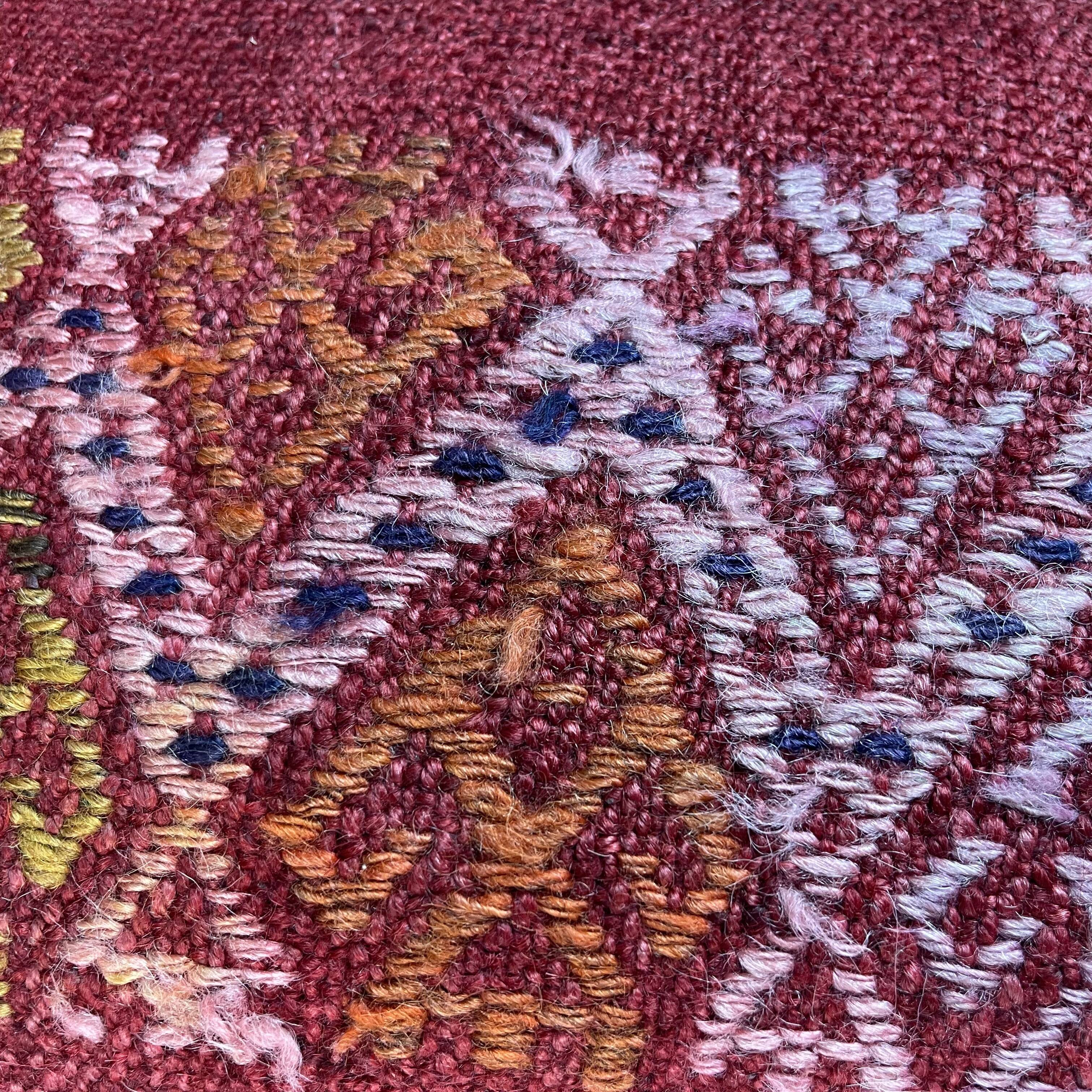 Housse de coussin kilim vintage turque faite à la main, 30 x 50 cm