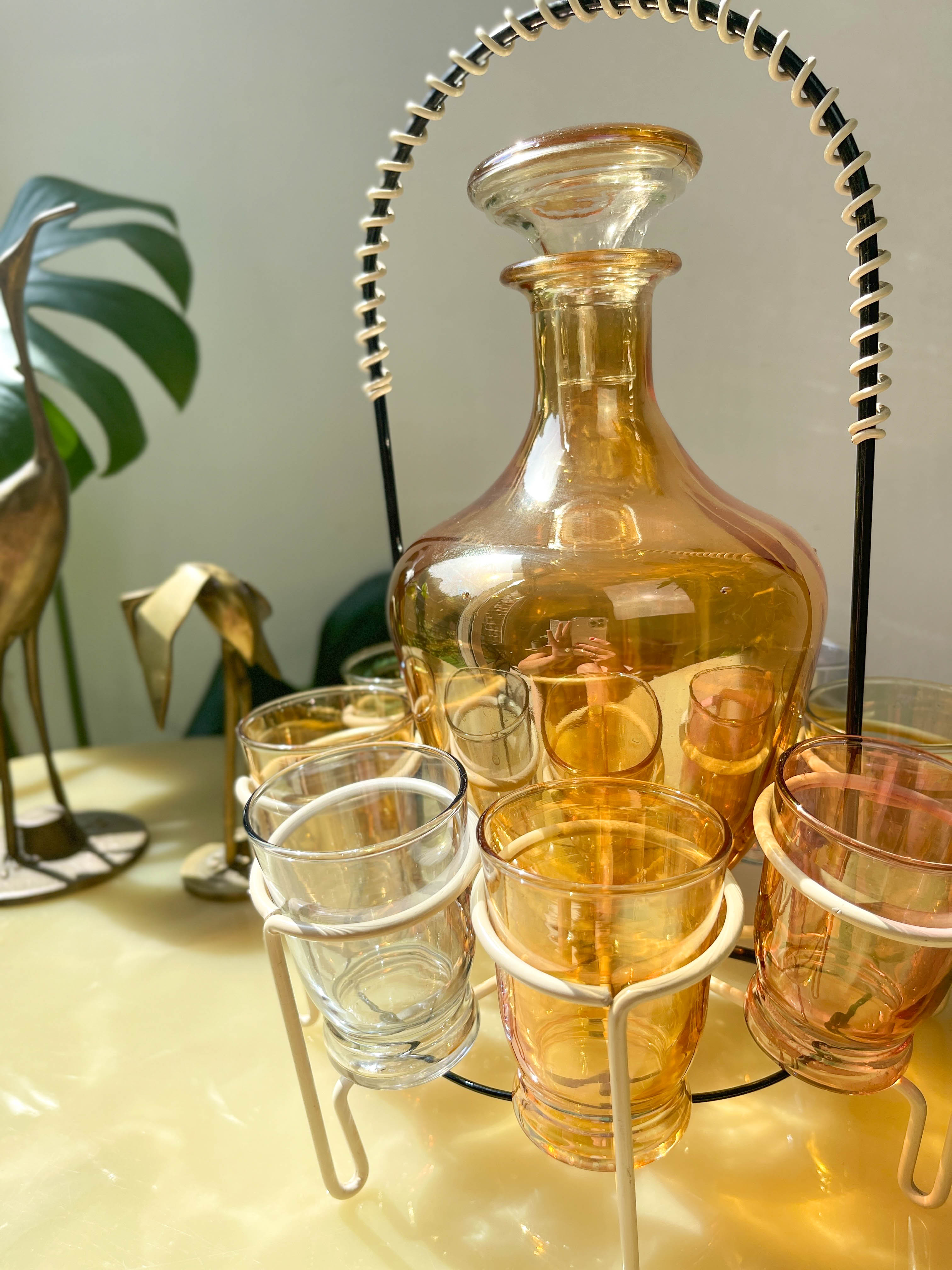 Aperitif service, cooked wine, port or liqueur Verrerie de Monaco