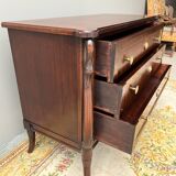 Empire style chest of drawers with gooseneck