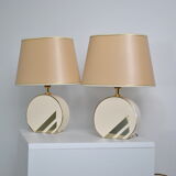Pair of bedside lamps 1980