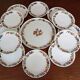 Dish & 12 dessert plates Porcelain of Paris "The Four Seasons"