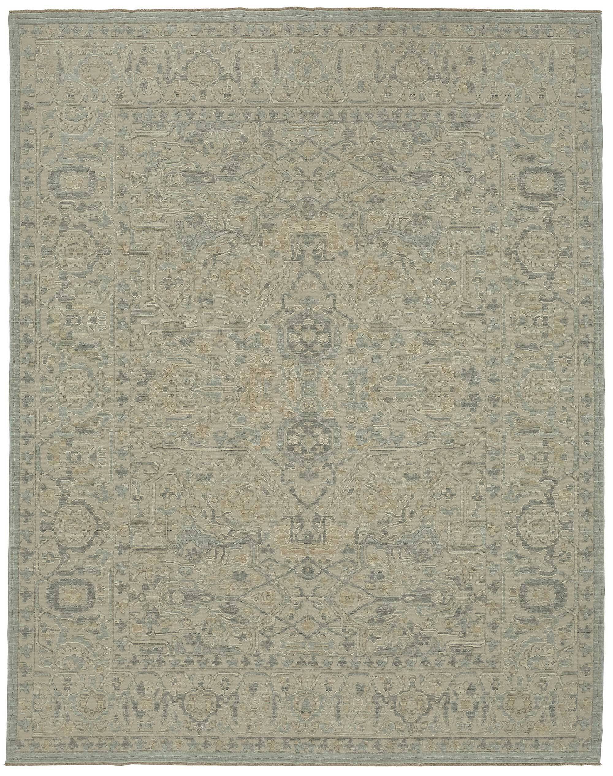 Tapis Oushak turc fait main 274 cm x 345 cm