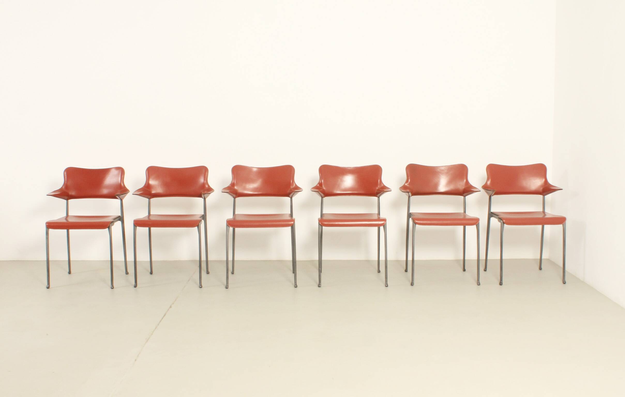 Set of six Kumo chairs by Toshiyuki Kita for Casas, Spain, 1989