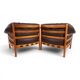 Pair of Coja Leather Lounge Chairs by Sven Ellekaer, 1960