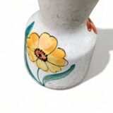 Vase 15cm ceramic flower Italy Numbered vintage floral pattern old handmade