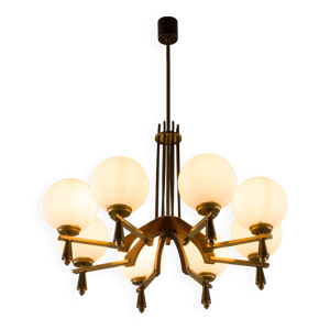 Chandelier italien des - laiton