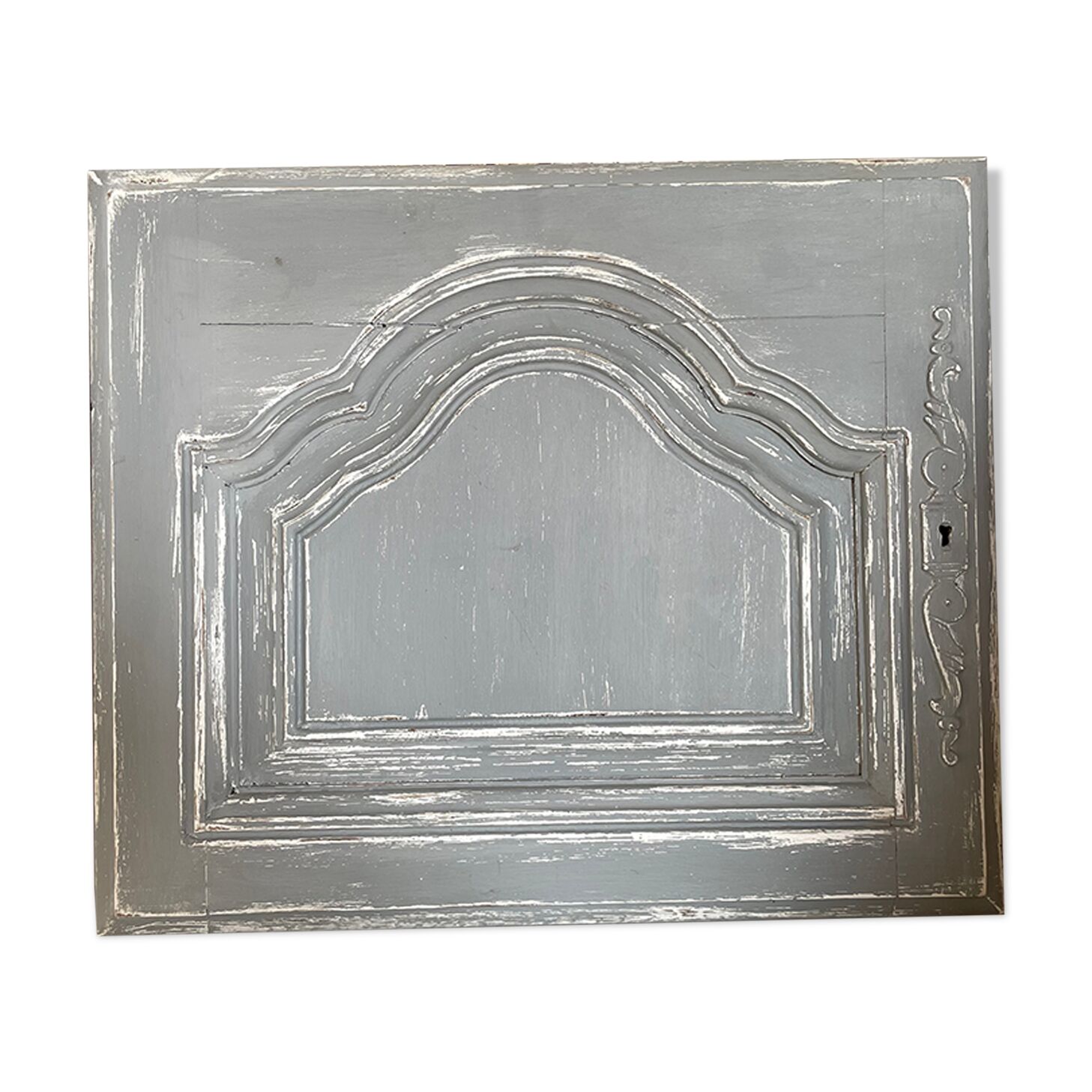 Gray patina woodwork door