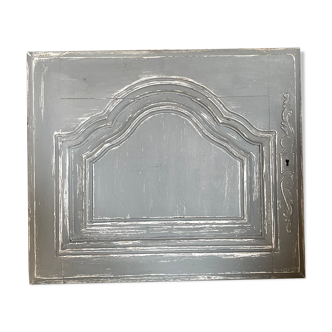 Porte boiserie patine gris