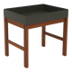 Scandinavian teak and metal planter, Sweden 1960