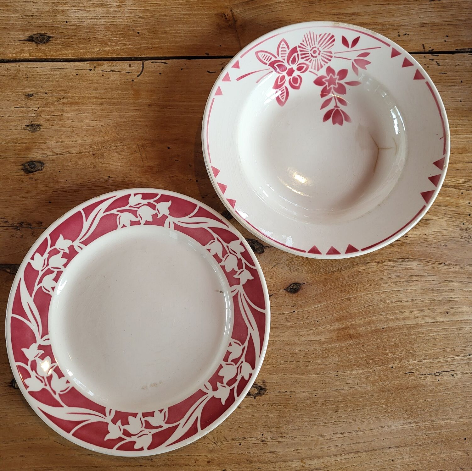 Lot 2 assiettes Badonviller