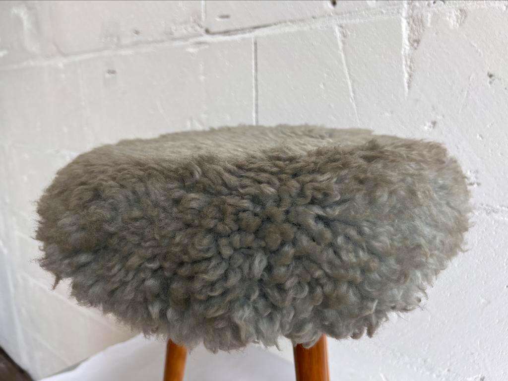 Vintage fluffy stool