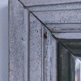 Beveled mirror patinated wood early 20th century