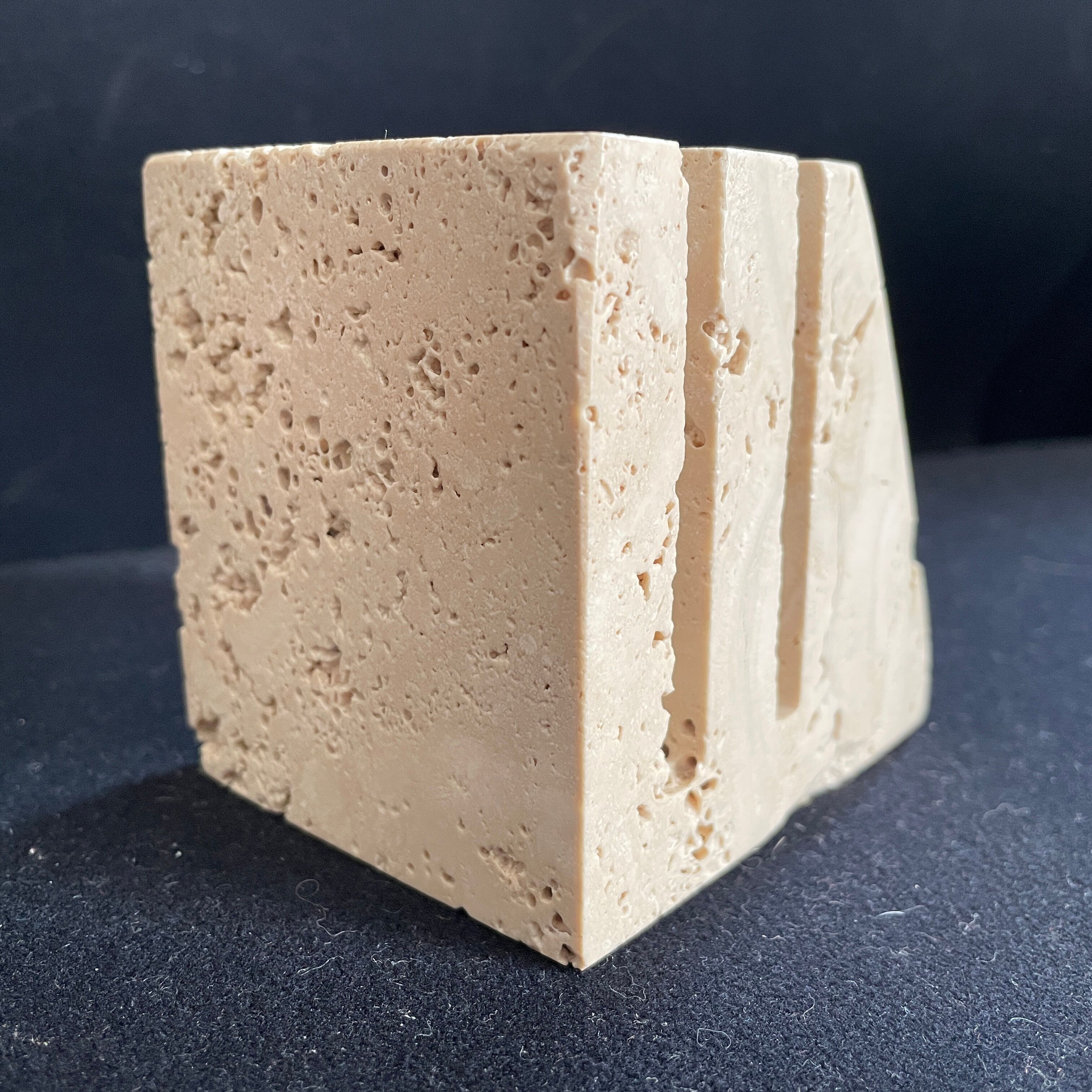 Fratelli Mannelli travertine paperweight design
