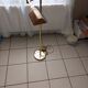 Vintage brass e-reader floor lamp