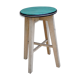 Wood stool vintage formica