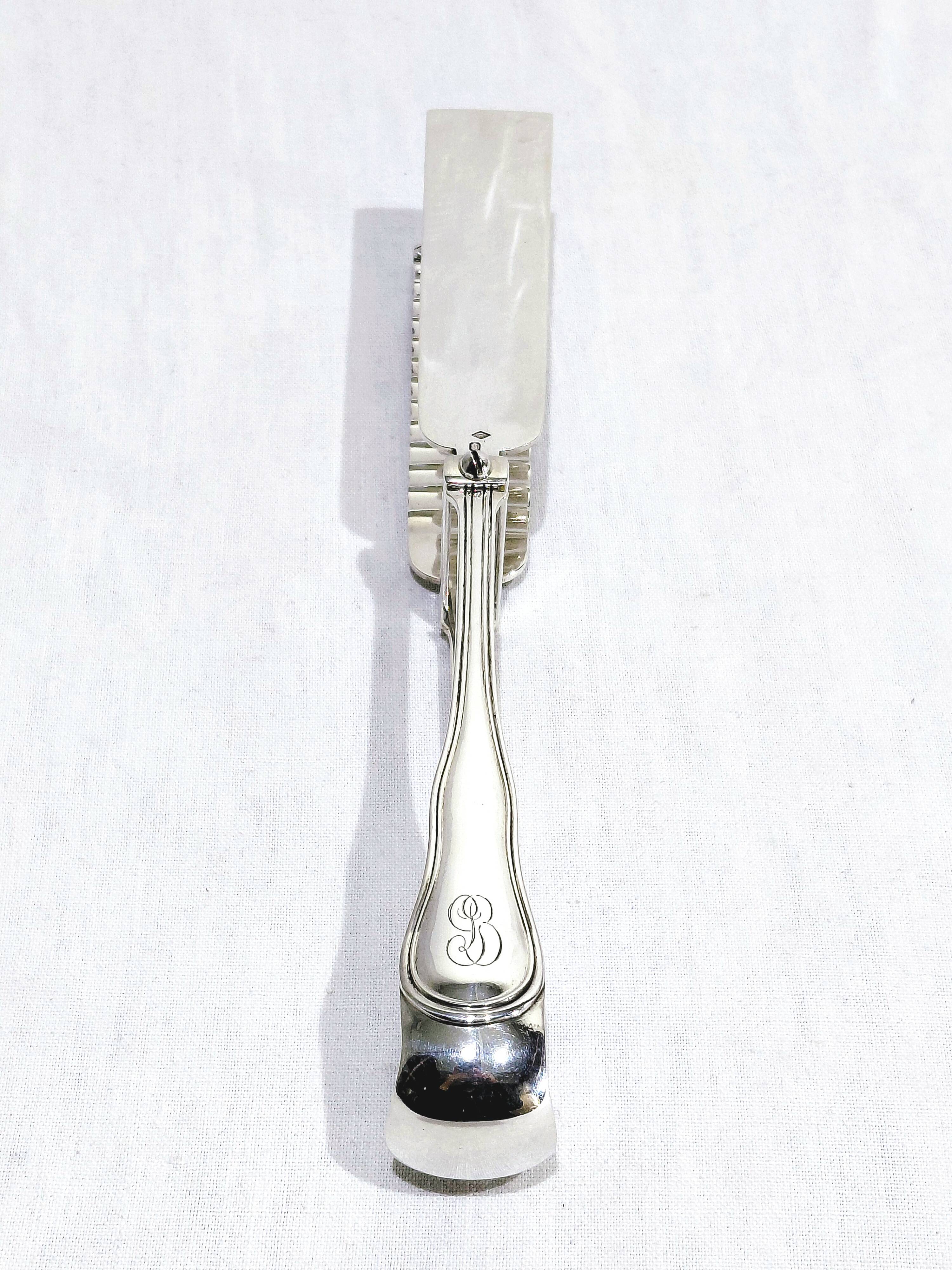 Boulenger - Silver asparagus tongs
