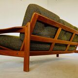 Canapé 3 personnes vintage rétro danois du milieu du siècle par Arne Wahl Iversen 1970
