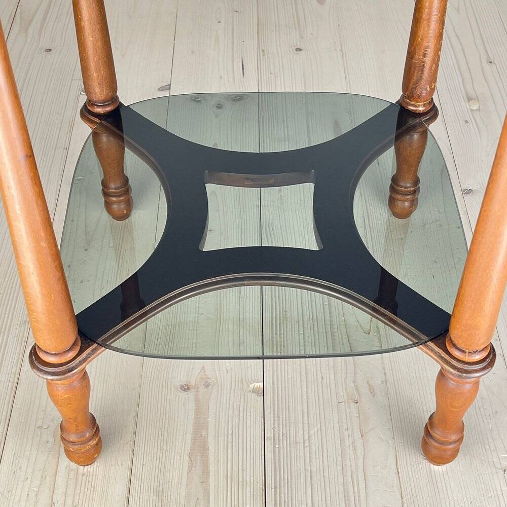 Vintage wooden coffee table, Italy, 1960s