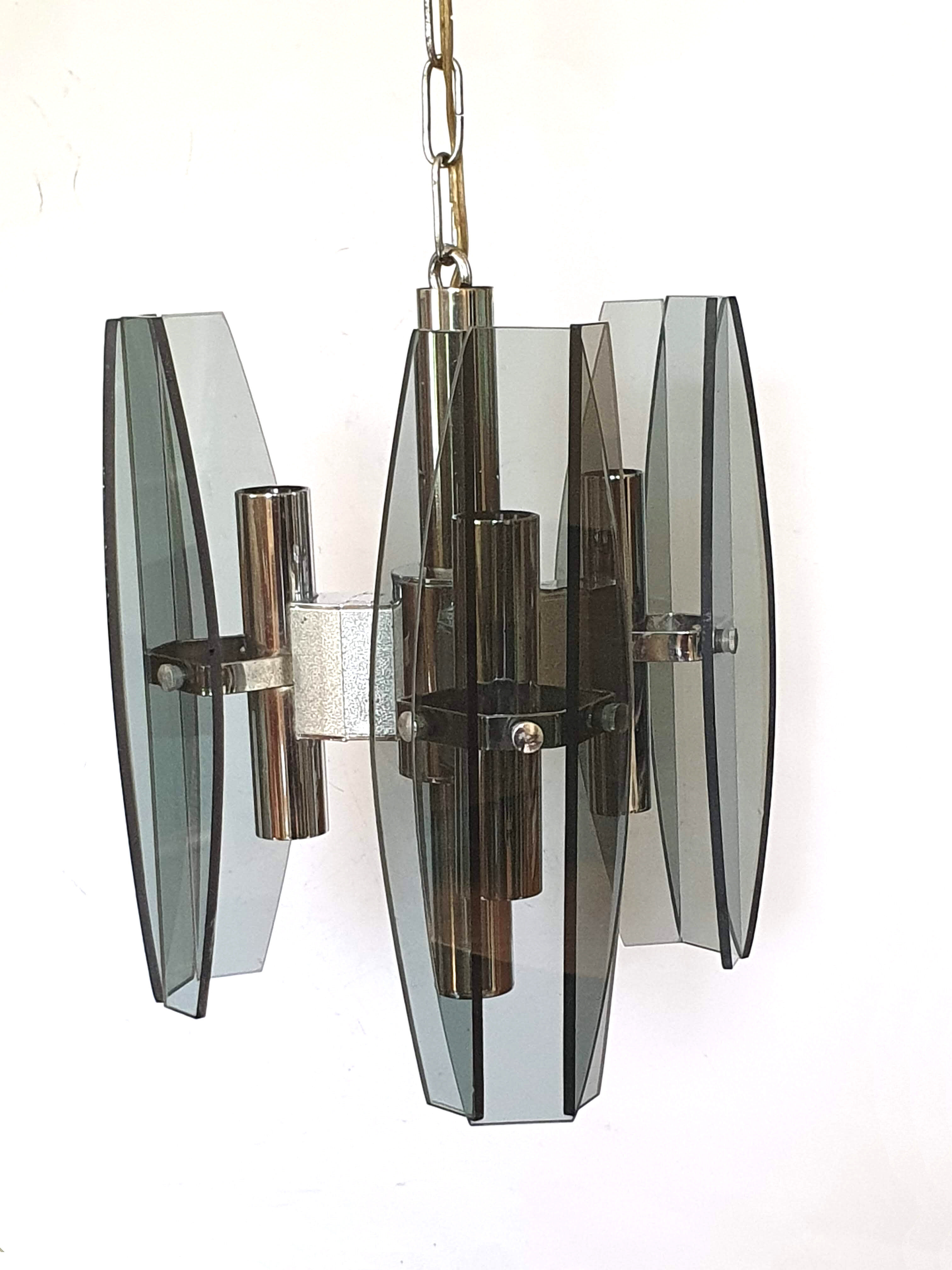 Chandelier suspension space age 70s