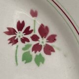 Set of 6 vintage flat plates, Moulin des Loups "Paul" series