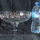 1960/80 /21 cm cut crystal bowl /flowers /plants