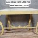 Large Venetian console + Louis XV baroque style mirror in gilded wood