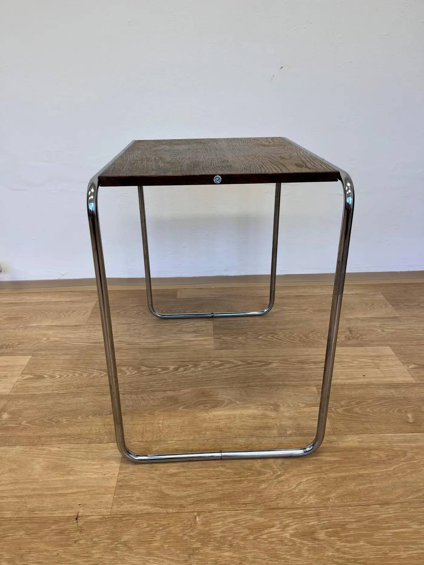 Bauhaus chrome nesting or side table by Marcel Breuer for Mucke Melder, 1930s