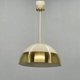 1970s Brass and Lacquered Metal Pendant, Czechoslovakia