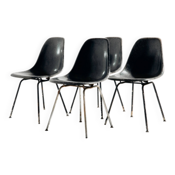 DSX chair by Charles and Ray Eames, set of 4