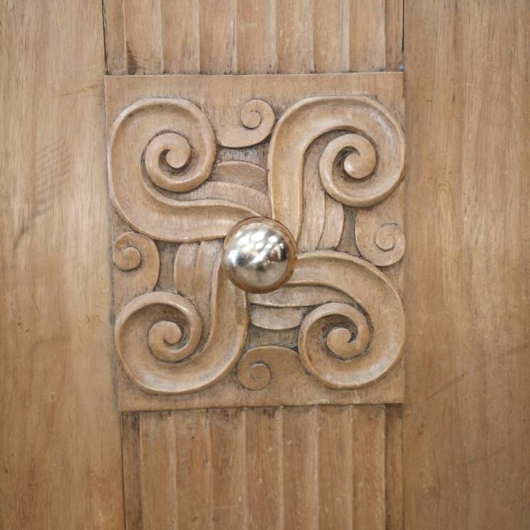 Sideboard buffet oak charles dudouyt art deco 1940
