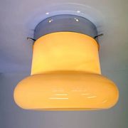 XXL Midcentury Hotel Design Ceiling Lamp, Flushmount, 1970s - Czechoslovakia