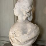 Marie-Antoinette, buste en marbre de Carrare