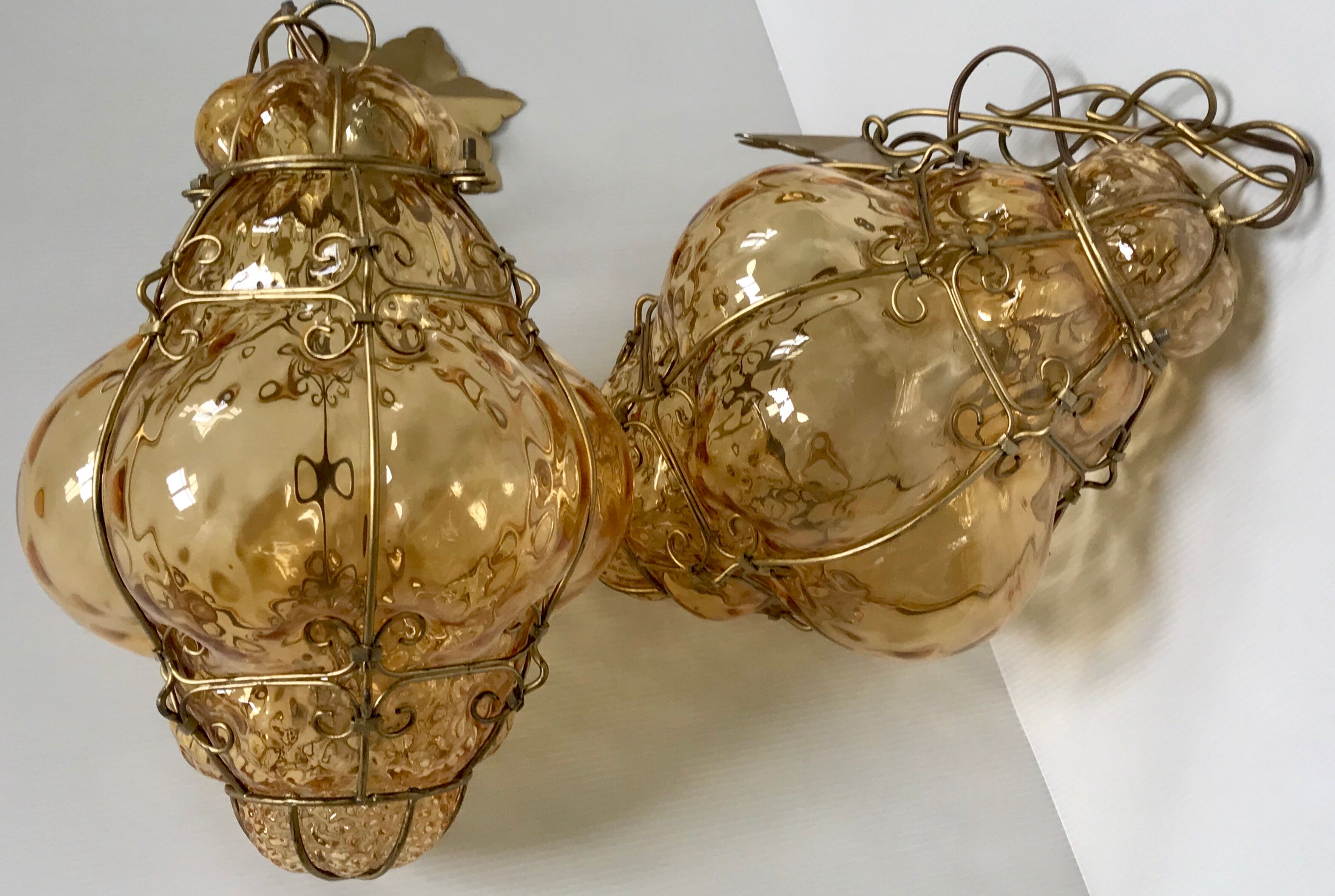 Vintage Venetian Lantern blown glass