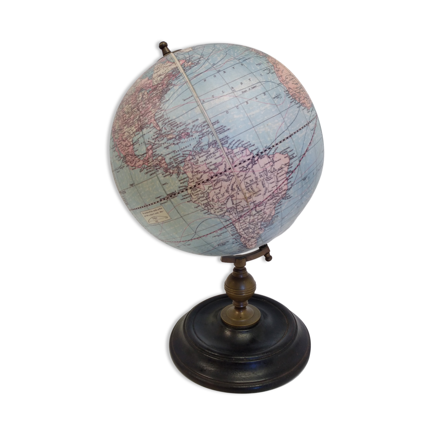 Ancient globe made in U.S.A