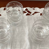 Set of 12 old small fine glasses