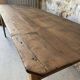 Antique wooden table with tapered legs – 200 cm
