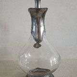 Ewer decanter with tin mount