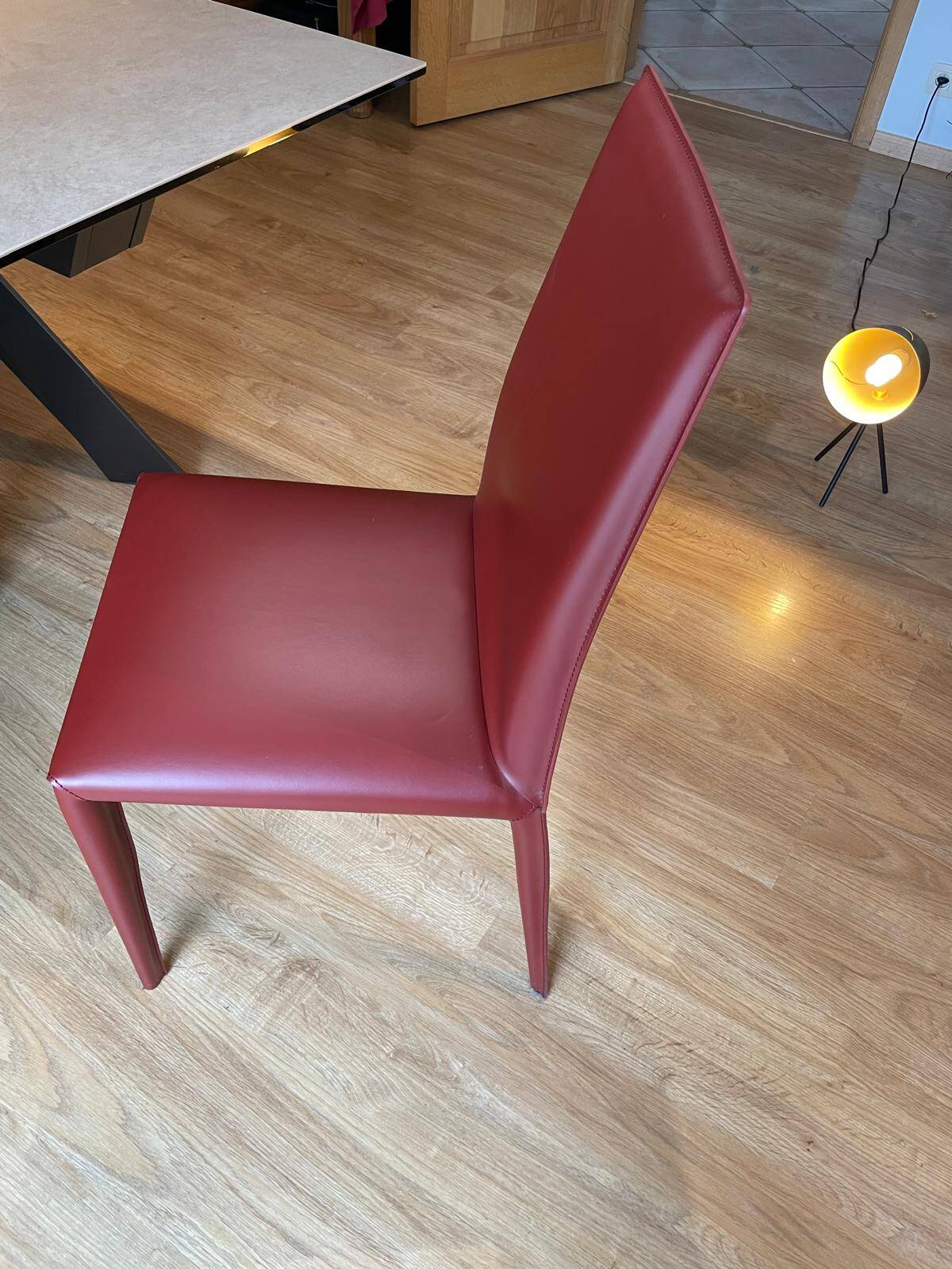 Roche bobois – design dining table + 4 chairs – excellent condition