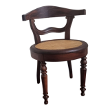 Louis Philippe office chair in canned walnut