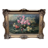 Jan van Steensel, still life with roses. Beautiful frame.