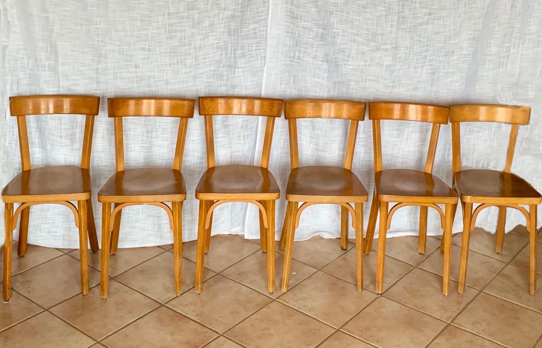 Set of 6 chairs bistro Baumann No. 55