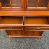 English display cabinet with 2 doors, mahogany imitation, 1990.