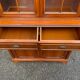 English display cabinet with 2 doors, mahogany imitation, 1990.