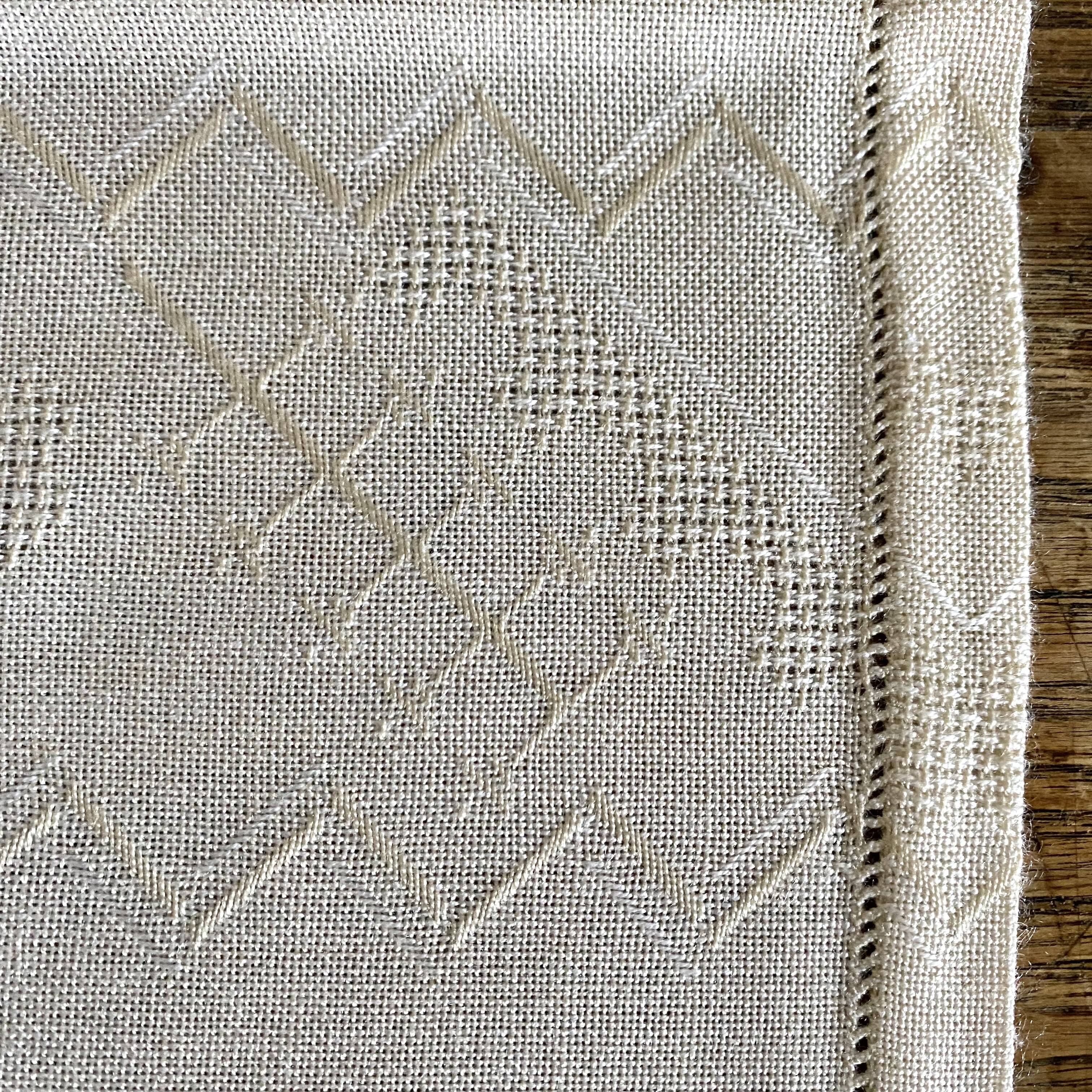 Serviettes de table vintage neuves