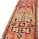 Turkish Handwoven Vintage Herki Kilim 92 cm x 335 cm
