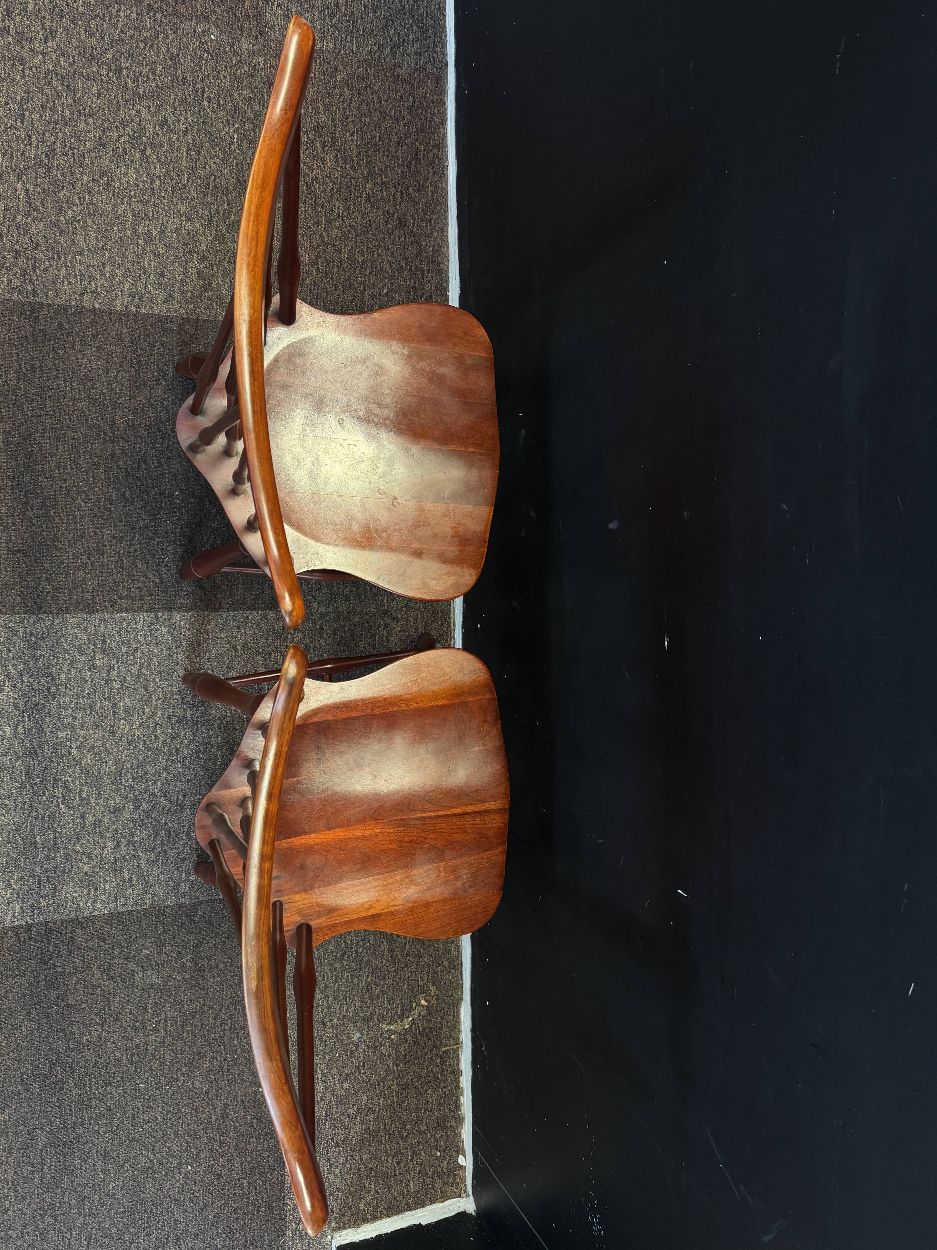 Pair of spindle-back Windsor chairs