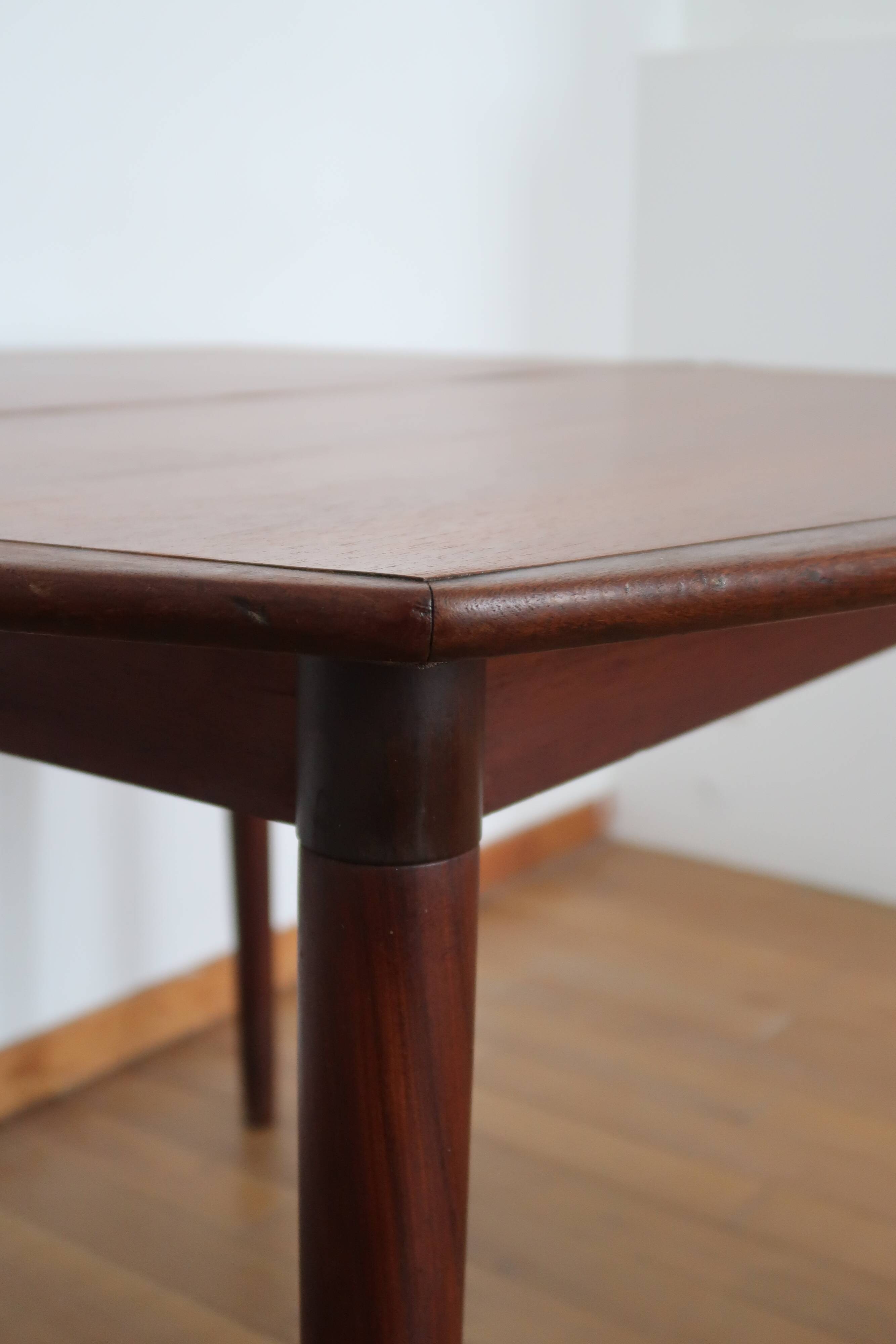 Scandinavian square dining table