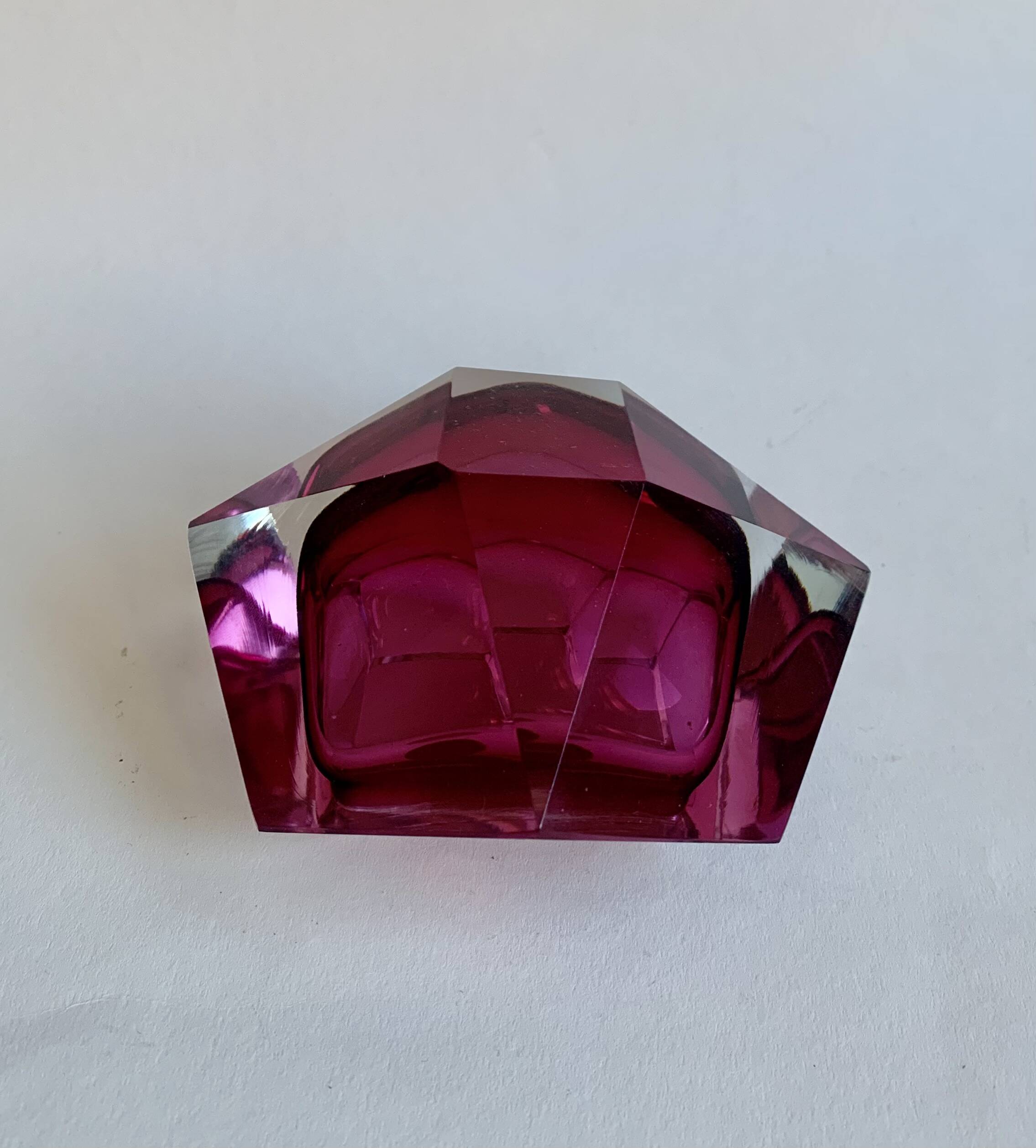 Murano Sommerso Ashtray, Italy 1970s