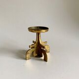 Brutalist Bronze Candleholder, 1970s