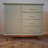 Chest of drawers, sideboard in painted wood